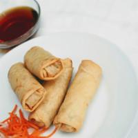 Eggs Rolls - Chả Giò · (Orders of 4) Crispy rolls with pork, shrimp, glass noodle, taro and side of house sauce.