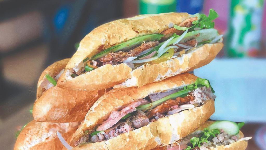 Vietnamese Sandwiches · Comes with mayo butter, cucumber, cilantro, carrot, diakon, jalapeno and soy sauce.