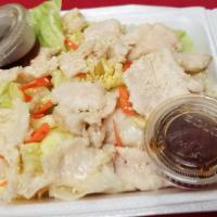 Chicken Salad · Chicken and vegetables tossed with a house dressing.