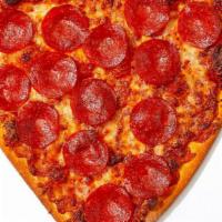 Pucker Up Pepperoni Pizza · Heart shaped pie with pepperoni, gooey cheese and our house marinara sauce.
