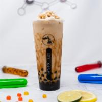 Classic Milk Tea Ice Blended With Brown Sugar · black tea, non-dairy creamer, brown sugar syrup