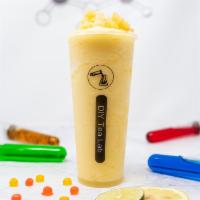 Golden Pineapple Smoothie · Pineapple chunks, pineapple syrup, pineapple bits.