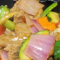 Spicy Ginger Beef · Sauteed sliced beef with spicy ginger sauce with jalapeno and veggies. Hot and spicy.