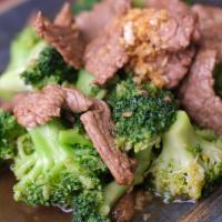 Broccoli Stir-Fried · Stir-fried broccoli in house garlic soy sauce.