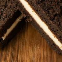 Whoopie Pie · Brownie base filled with a light fluffy filling