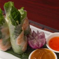 Fresh Roll Prawn Special · Fresh salad rolled with fresh basil, carrot, vermicelli rice noodle served with our gluten f...