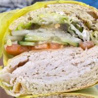 Turkey & Provolone · Oven roasted turkey breast, provolone cheese made the Brooklyn Style with tomatoes, lettuce,...