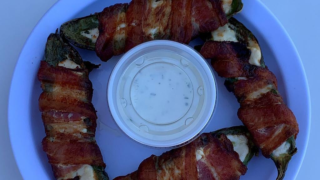 Housemade Bacon Wrapped Jalapenos (4) · 