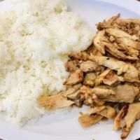 Chicken Breast · comes with rice and small salad