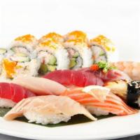 Sushi Combo · 8 pieces nigiri and choice of California or Spicy tuna
