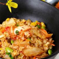 Kimchi Fried Rice Bowl · Vegetable fried rice with kimchi.