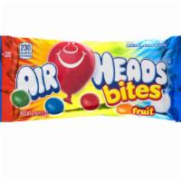 Airheads Fruit Bites 2Oz · Fruity flavors including Watermelon, Blue Raspberry, Cherry, Orange and White MysteryAirhead...