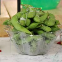 Edamame · Health and natural soybean with sea salt.