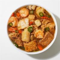 Mixed Seafood & Tofu Hot Pot · 