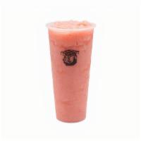 Snowy Strawberry · fresh strawberries & tea - ice blended