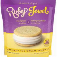 Ruby Jewel Lemon Honey Lavender · A Lemon Cookie + Honey Lavender Ice Cream Sandwich
