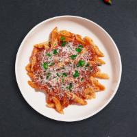 Marinara Pasta · (Vegetarian) Fresh Cavatappi cooked in a red sauce made with san marzano tomatoes, extra vir...
