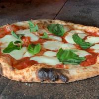 Pizza Margherita     · San Marzano Tomatoes, Fresh Mozzarella, Fresh Basil, Parmesan and Olive Oil