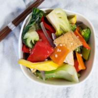 Wok Tossed Vegetables · served with white rice