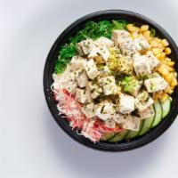 #5 Seasoned Tofu  · Mix-ins: Imitation Crab, Cucumber, Corn and Seaweed