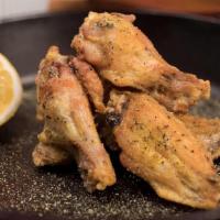 Lemon Pepper Rub Wings Meal (8 Pcs) · Perfectly Cooked Chicken Wings Topped w/ Lemon Pepper Rub. Served w/ Celery & Carrots.