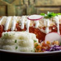 Breakfast Burrito · Your choice of chorizo, bacon, steak or grilled veggies with eggs, Oaxacan & Monterey Jack c...