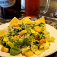 Caesar Full · The classic. Romaine lettuce, Parmesan cheese, and croutons. Served with Caesar dressing and...