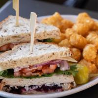 Whole Fireside Roasted Turkey Sandwich · Herb roasted turkey, fireside cranberry relish and swiss cheese served on the whole wheat br...