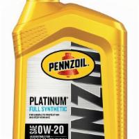 Pennzoil Platinum 0W20 Quart · 
