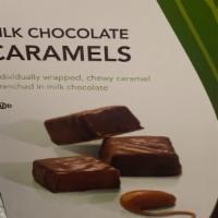 Milk Caramel Tote · 12 individually wrapped pieces of our milk chocolate covered caramels.