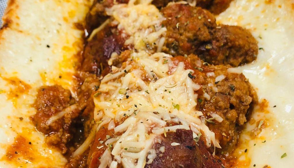 The Parmesans Sandwich · Your choice of, Meatball, Chicken or Fried Eggplant, with Marinara and Mozzarella (Starting at $8.00)