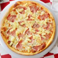 Hawaiian Pizza Small · Canadian bacon and pineapple with spices.