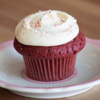 Red Velvet · A classic Southern buttermilk cake with a hint of cocoa. Topped off with a rich pile of crea...