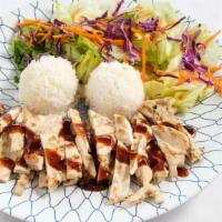 Chicken Breast Teriyaki · + spicy available
Comes with White Rice and Salad.
Substitute for Brown Rice, please add $2....