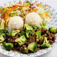 Broccoli Pork Teriyaki · +spicy available
Comes with White Rice and Salad.
Substitute for Brown Rice, please add $2.0...