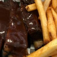 Ribs Sampler (3) With Fries · 