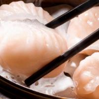 Shrimp Steamed Dumpling (4) · Shrimp dumplings are usually filled with chopped of whole shrimp a, before being steamed in ...