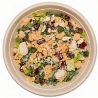 Caesar Salad · Romaine, kale, sprouts, dried cranberries, toasted almonds, parmesan cheese, parmesan cheese...