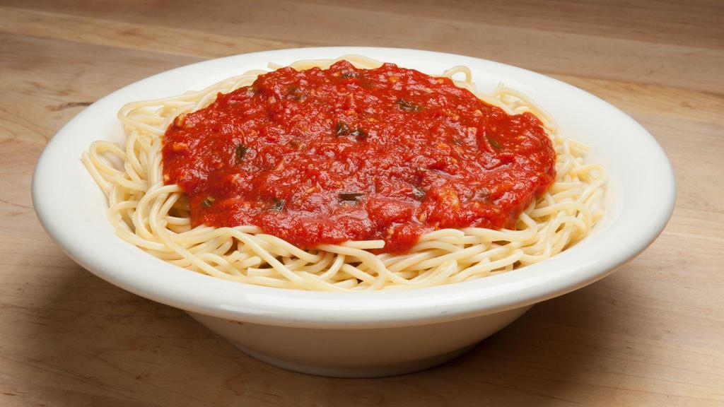 Spaghetti · With meat or marinara sauce.
