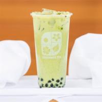 Matcha Milk Tea · Japanese premium matcha, organic sugar, and milk (makes approx twenty-four ounces). Our deli...