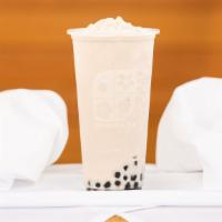 Taro Smooth Tea · Taro flavored smooth tea blended with ice!.