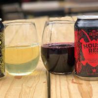 Wine · Wine in cans. Flavors include: 
Locust House White Wine (Washington Pinot Gris),  Locust Hou...