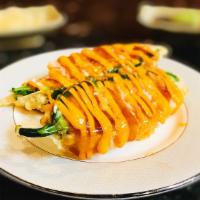 Heart Attack · Jalapeno stuffed with crab salad,teriyaki and mayo sauce