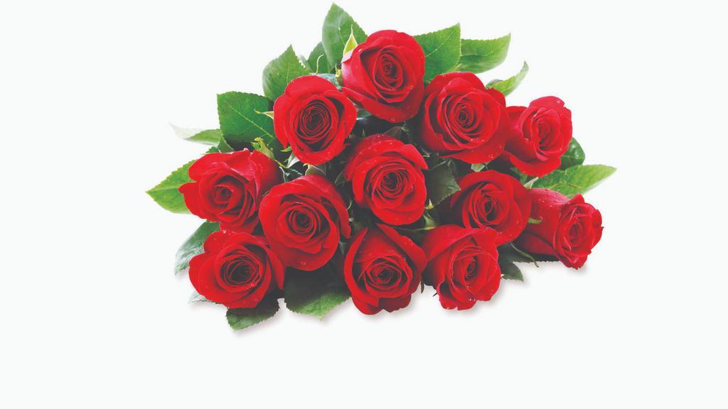 Debi Lilly Rose Bunch · Dozen freshly cut red roses.