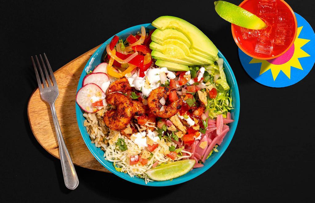Fried Shrimp Bowl · Fried shrimp bowl with your choice of base and toppings. Make the burrito bowl of your dreams!