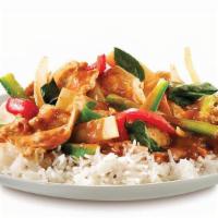 Red Curry - Special · (Spicy): Red Thai chili coconut curry with bell pepper, onion, bamboo shoots, Thai basil and...