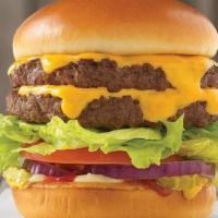 Double Cheeseburger · Everything you love about a great cheeseburger, doubled…for twice the meat, twice the cheese...