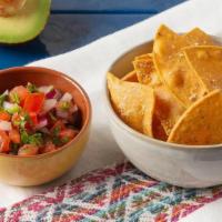 Chips & Salsa · House-made corn tortilla chips served with your choice of Pico de Gallo, Salsa Roja, or Sals...