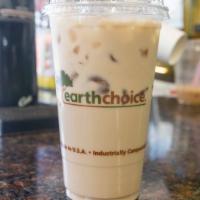 Iced Coffee · Iced Coffee Optional: Hazelnuts OR French Vanilla OR Black with Premium Sugar Syrup.
