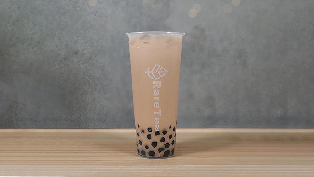 Okinawa Milk Tea · Our house signature milk tea. Okinawa is a Roasted Brown Sugar based Black Milk Tea that has a uniquely sweetened flavor that makes it our #1 seller of milk teas. We recommend adding boba or brown sugar boba as a topping. Sweetness level cannot be adjusted any lower than 50%. **Boba Not Included**